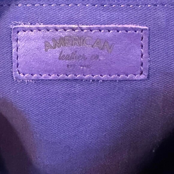 Purple Leather Shoulder Bag with Adjustable Strap main image 8